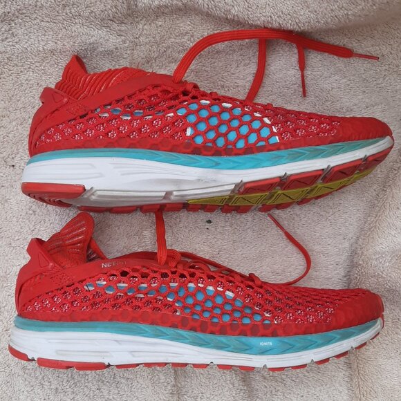 Puma Speed IGNITE NETFIT Women's Running Shoes Red Size 8 - Picture 8 of 8